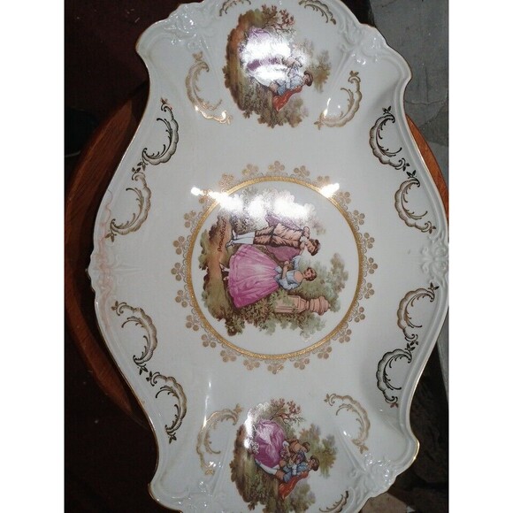 Gloria Bayreuth Made in Germany Fine Porcelain Serving Tray - Picture 2 of 3